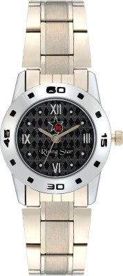 Rising Star Black Dial Analog Watch  - For Girls   Watches  (Rising Star)