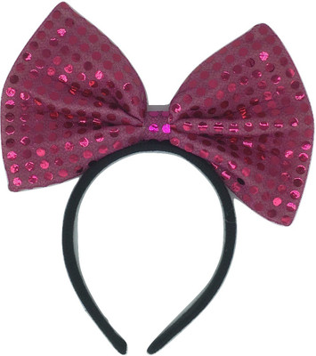 

Funcart Hot pink sequin dotted headband