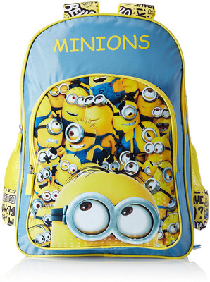 

Minion MBE-MIN054 Waterproof School Bag(Blue & yellow, 18 inch)