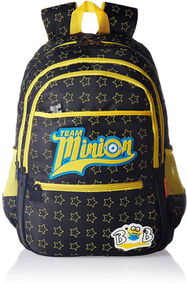 

Minion MBE-MIN075 Waterproof School Bag(Black, 19 inch)