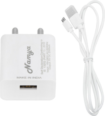 NAMYA usb adaptor with data cable for Mzu M3 note 1 A Mobile Charger with Detachable Cable