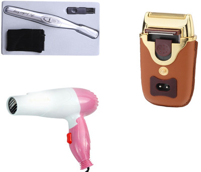 

3P Kart RF-818 , RSCW-7700, NV-1290 Personal Care Appliance Combo(Hair Dryer, Trimmer)