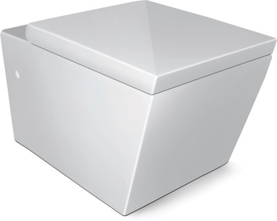 

Hindware Modena Wall Mounted Closet 92095 Western Commode(Starwhite)