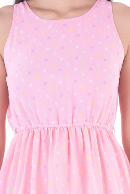 

Tina Fashion Women's Gathered Pink Dress