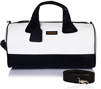 

THE MAKER Kilburn Duffel Bag Travel Duffel Bag(Black, White)