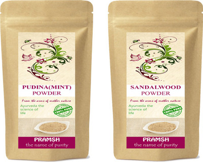 

Pramsh Premium Quality Pudina & Turmeric Powder Combo 100gm Each(200 g)