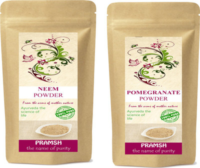 

Pramsh Premium Quality Neem Leaf & Pomegranate Peel Powder Combo 100gm Each(200 g)