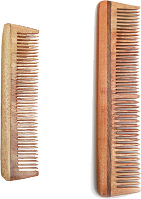 

Ishita International Handmade Neem Wood Anti-static Combs Combos