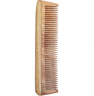 

Ishita International Handmade Neem Wood anti-static Pocket Comb 6"