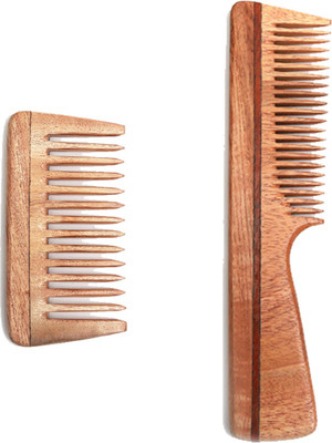 

Ishita International Handmade Neem Wood Anti-static Combs Combos