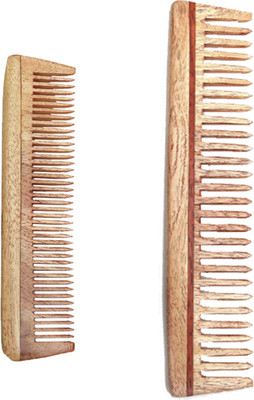 

Ishita International Handmade Neem Wood Anti-static Combs Combos