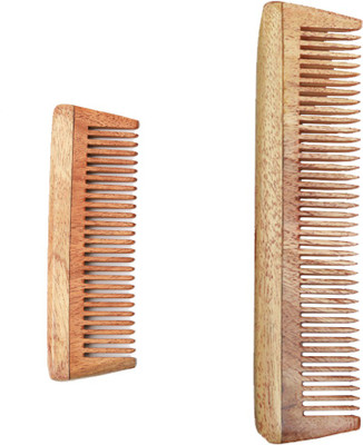 

Ishita International Handmade Neem Wood Anti-static Combs Combos