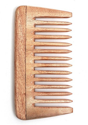 

Ishita International Handmade Neem Wood anti-static Beard Comb