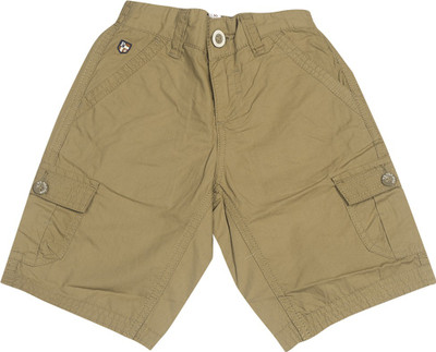 

US Polo Kids Short For Boys Casual Solid Cotton(Brown, Pack of 1, Khaki
