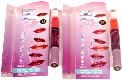 Cover Girl Cover Girl Pen Style Gloss - Rose Pink_12 & Orange_01 (Pack of 2)(120 g, Cover Girl)