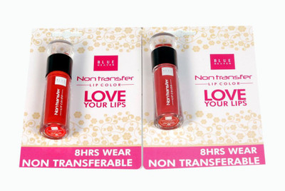 

Blue Heaven Non Transfer Lip Color - Scarlet Red_01 & Brick_Red_04 (Pack of 2)(120 g, Blue Heaven)