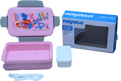 

Nayasa high grade super insulated Nutri (pink) 1 Containers Lunch Box(1000 ml)
