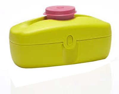 

Tupperware Snack Buddy 1 Containers Lunch Box(425 ml), Green