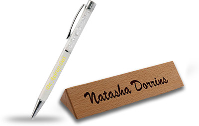 

Presto Best Gift For Your Teacher Student Colleagues Brother Sister Friends Name Engraved wooden Box and Ball Pen(Pack of 2)