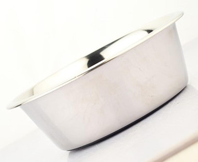

HM STEELS HMSTEELS HDB pet Bowl Round Stainless Steel Pet Bowl(2500 ml Grey)