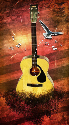 

Original Guiter Poster for music lovers Paper Print(23 inch X 18 inch, Rolled)