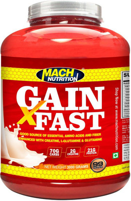 

Mach Nutrition Gain fast Weight Gainers/Mass Gainers(3000 g, Chocolate)
