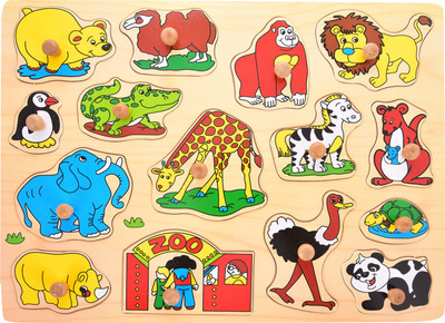 

Little Einstein Wooden Pick Puzzle Zoo Animals(1 Pieces)