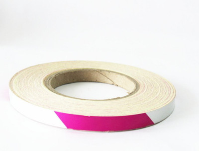 Laps of Luxury GD285 12.7 mm x 3.65 m Purple and White Reflective Tape(Pack of 1)