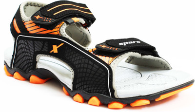 

Sparx Men BLACK ORANGE Sandals
