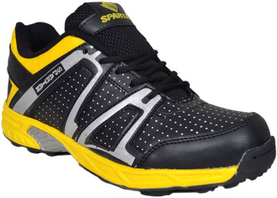 

Spartan FORCE Black and Yellow Hockey Shoes For Men(Black, Yellow