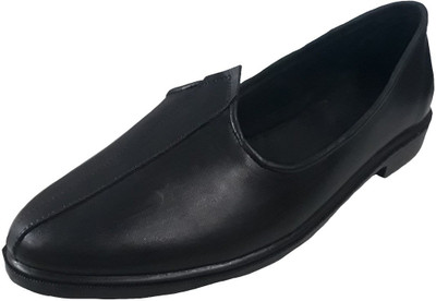 

Port Men's Leather Jalsa Mojaris Slip On For Men(Black