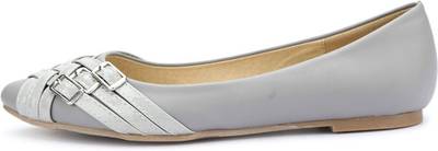 Addons Addons Grey Colored Ballerinas Bellies