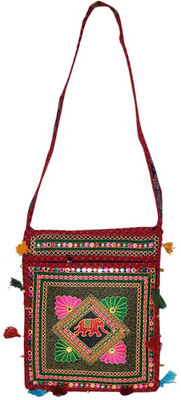 

Groovy Girls Casual Multicolor Cotton Sling Bag