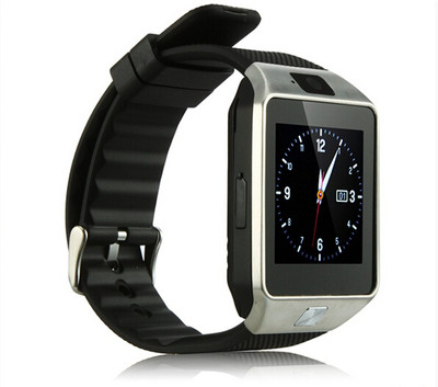 

Wonder World ® DZ-09 SIM Card Bluetooth(GSM ) Sport DVR Camera TF Card Support Silver Smartwatch(Silver Strap Free Size)