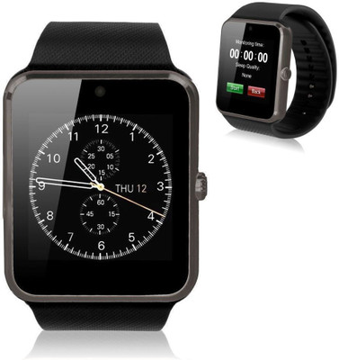 

Wonder World ® GT08 Mobile Phone 1.54" Touch Screen Bluetooth Mate For Android IOS Black Smartwatch(Black Strap Free Size)