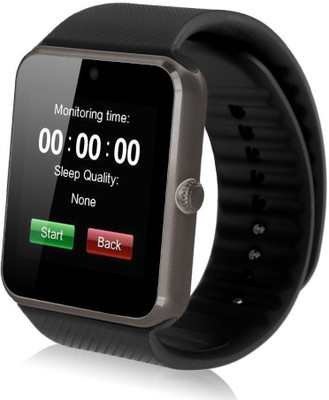 

Wonder World ® GT08 Touch Screen 1.54" Bluetooth NFC Black Smartwatch(Black Strap Free Size)