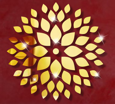 

Naveed Arts  Acrylic Sticker Sticker(Pack of 1, Gold