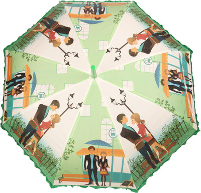 

HOU-DY My Style Auto Open Frill Beautiful Umbrella(Multicolor)