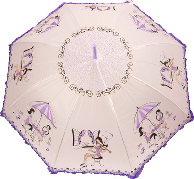 

HOU-DY My Style Auto Open Frill Multicolored Umbrella(Multicolor)