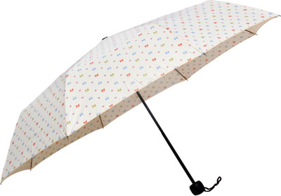 

HOU-DY Pongee Multicolor 3 Fold Umbrella(Multicolor)