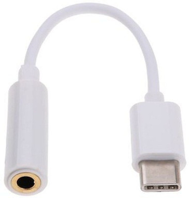 

BB4 USB Type C to 3.5mm Audio Jack Converter HEADPHONE Cable USB Adapter(White)
