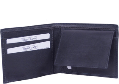 

Silver Rose Men Black Genuine Leather Wallet(4 Card Slots)