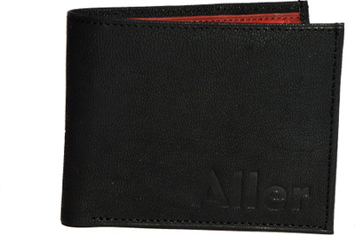 

aller Men Black, Red Genuine Leather Wallet(6 Card Slots)
