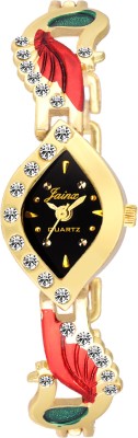 Jainx JW562 Kundan Style Black Dial Analog Watch  - For Women   Watches  (Jainx)