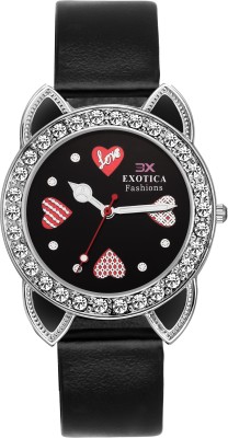 Exotica Fashion EFLM-02-Black Analog Watch  - For Girls   Watches  (Exotica Fashion)
