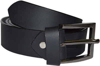 Tahiro Men Casual, Formal Black Genuine Leather Belt