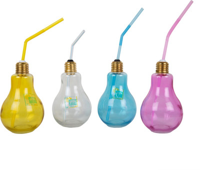 

ROCK THE PARTY BULB 300 ml Sipper(Pack of 1, Yellow, Blue, Pink, White), Blue;pink;white;yellow
