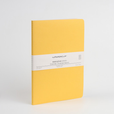 

Mypaperclip B5 Notebook(160 Checked Pages Executive Series, Yellow)