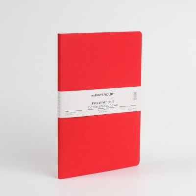 

Mypaperclip B5 Notebook(160 Checked Pages Executive Series, Red)