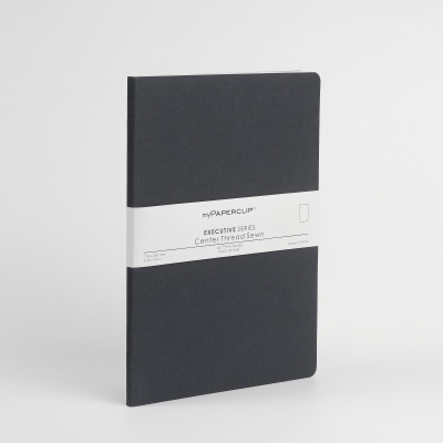 

Mypaperclip B5 Notebook(164 Plain Pages Executive Series, Black)